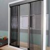 Cửa lưới chống muỗi dạng lùa màu trắng sứ